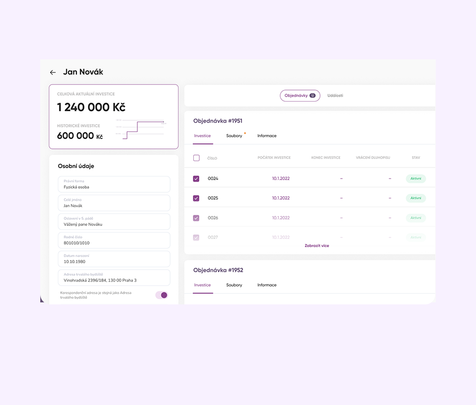 Automatizovaná komunikace s investory